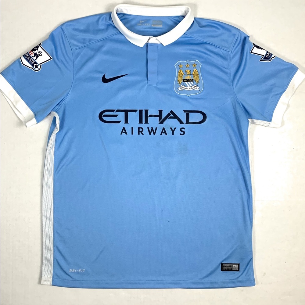 Nike Dri Fit Manchester City Soccer Jersey Men’s L